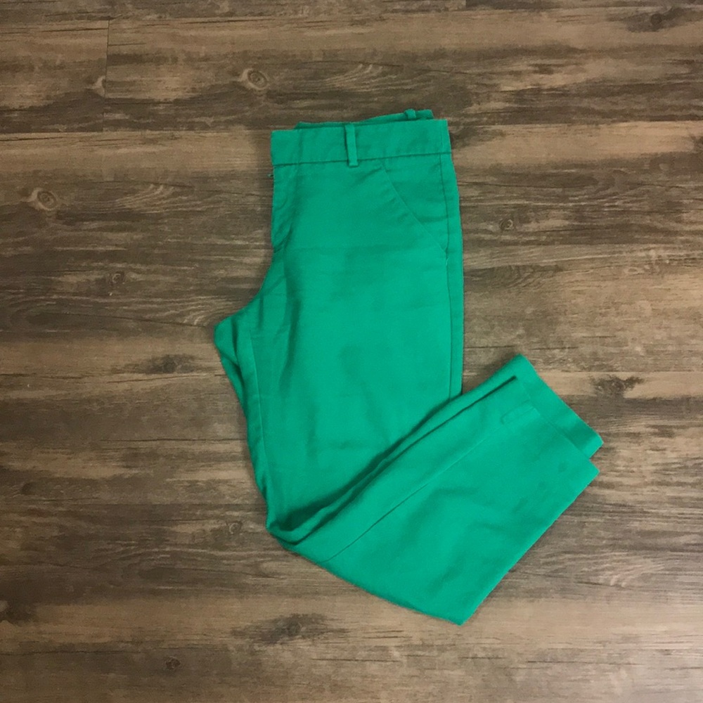 Merona green cotton dress pants Fits petite length